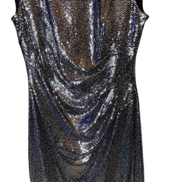 Anne Klein Sequin Ruched Sheath Dress - Picture 4 of 7